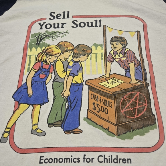 Steven Rhodes "Sell Your Soul" Graphic T-Shirt Size Men's XL - Picture 1 of 6